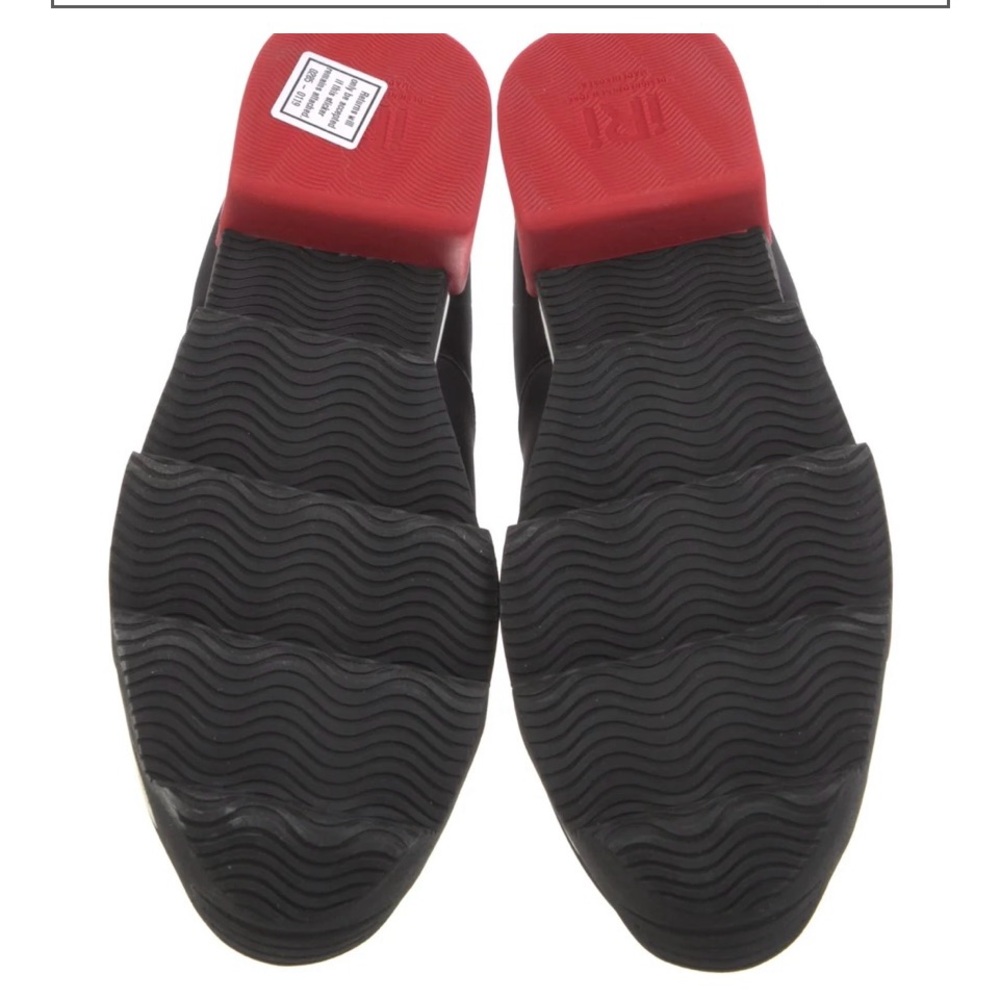 Chic Black and Red Slip-On Sneakers - Picture 4 of 5